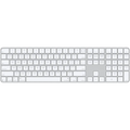 Representative Apple wireless keyboard with numeric keypad; layout and design may vary.