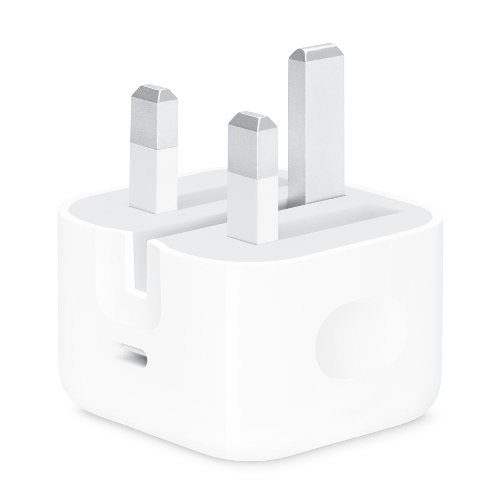 Manufacturer reference: Apple 20W Adapter, UK three-pin plug