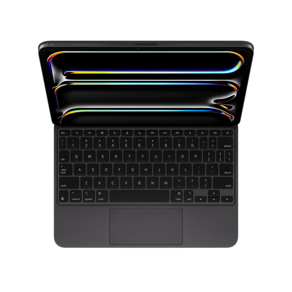 Black 11-inch Magic Keyboard shown with iPad for illustration - iPad not included