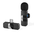 Boya BY-V10 microphone with USB-C receiver on white