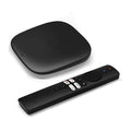Xiaomi TV Box S third generation with remote on white
