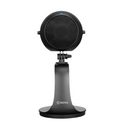 Black Boya BY-PM300 USB desktop microphone and stand on white