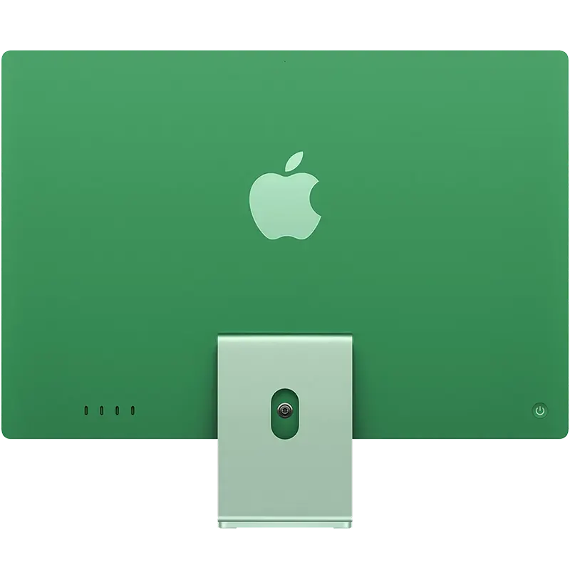 Representative iMac 24 inch M4 10-core CPU/GPU 16GB/512GB. Colour and appearance may vary; configuration as listed.