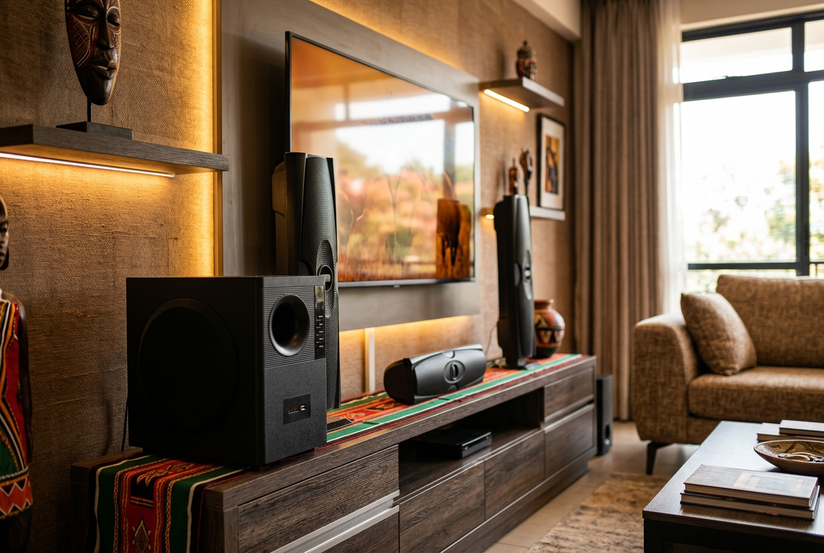 Vitron V635 3.1CH Multimedia Sound Speaker System - Living Room Lifestyle Setup
