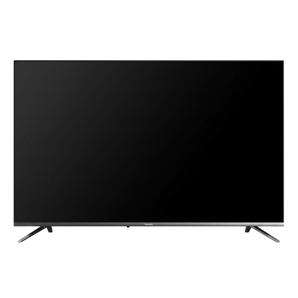 AI-edited Skyworth 43-inch TV on white with screen off.