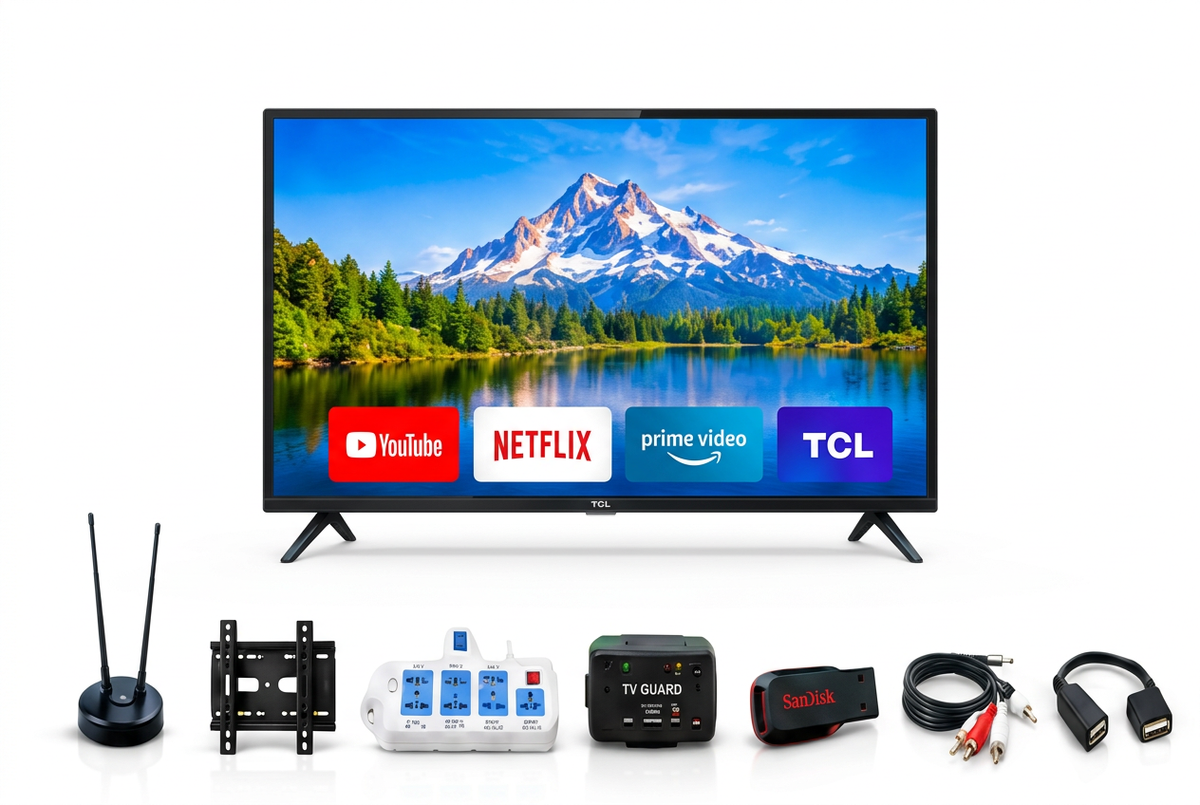 TCL 32S5400 32-Inch Full HD Smart Google TV - With 7 Free Gifts Bundle
