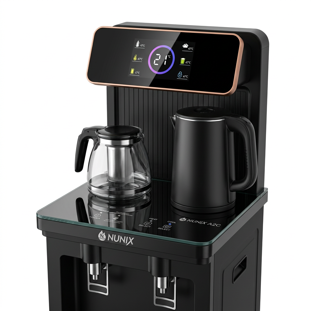 NUNIX A2C Hot & Cold Bottom Load Water Dispenser - Display & Top Panel