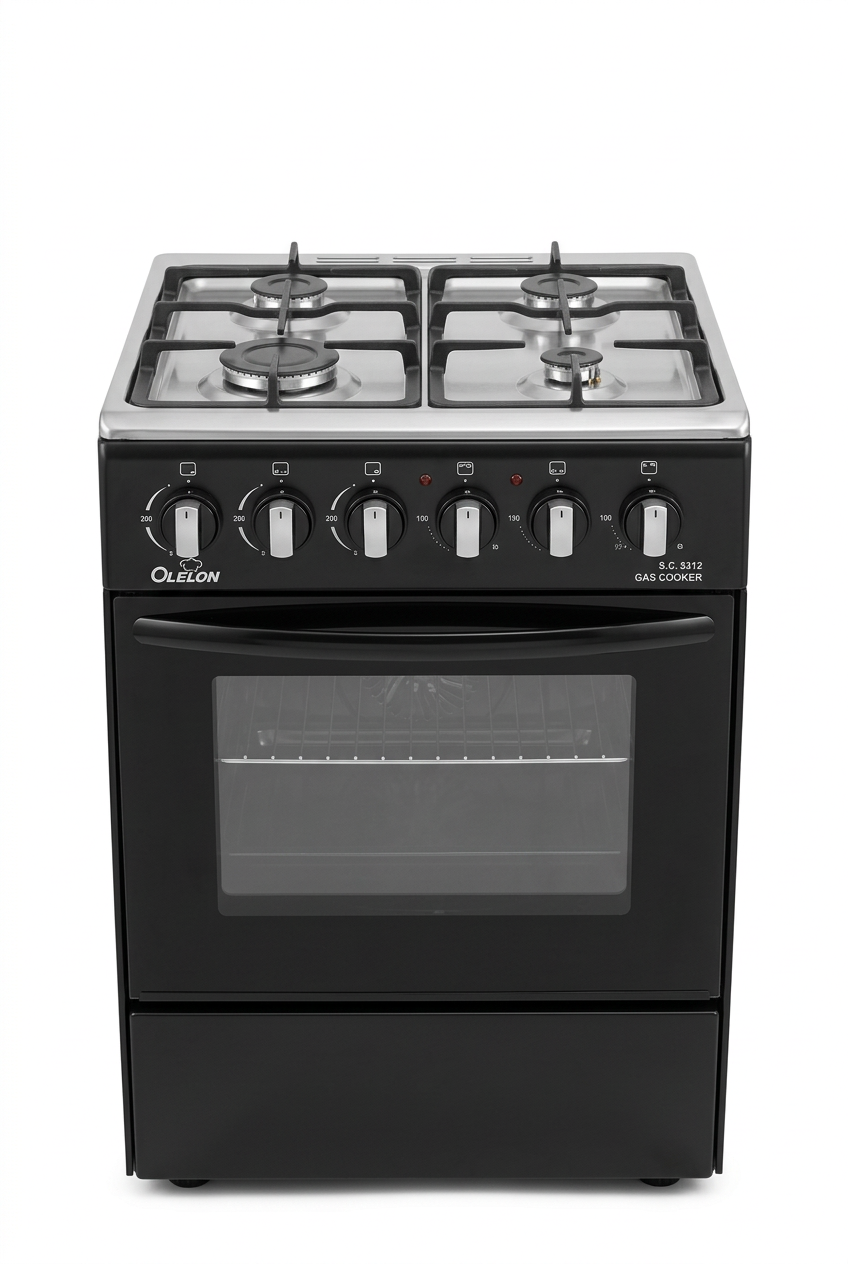 OLELON 50x55 Full Standing Gas Cooker - Front View