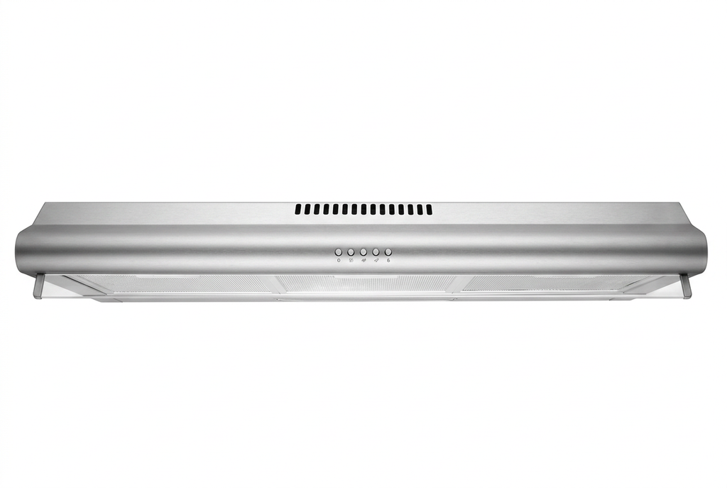 Hisense 90cm Slim Visor Cooker Hood - Stainless Steel Front View