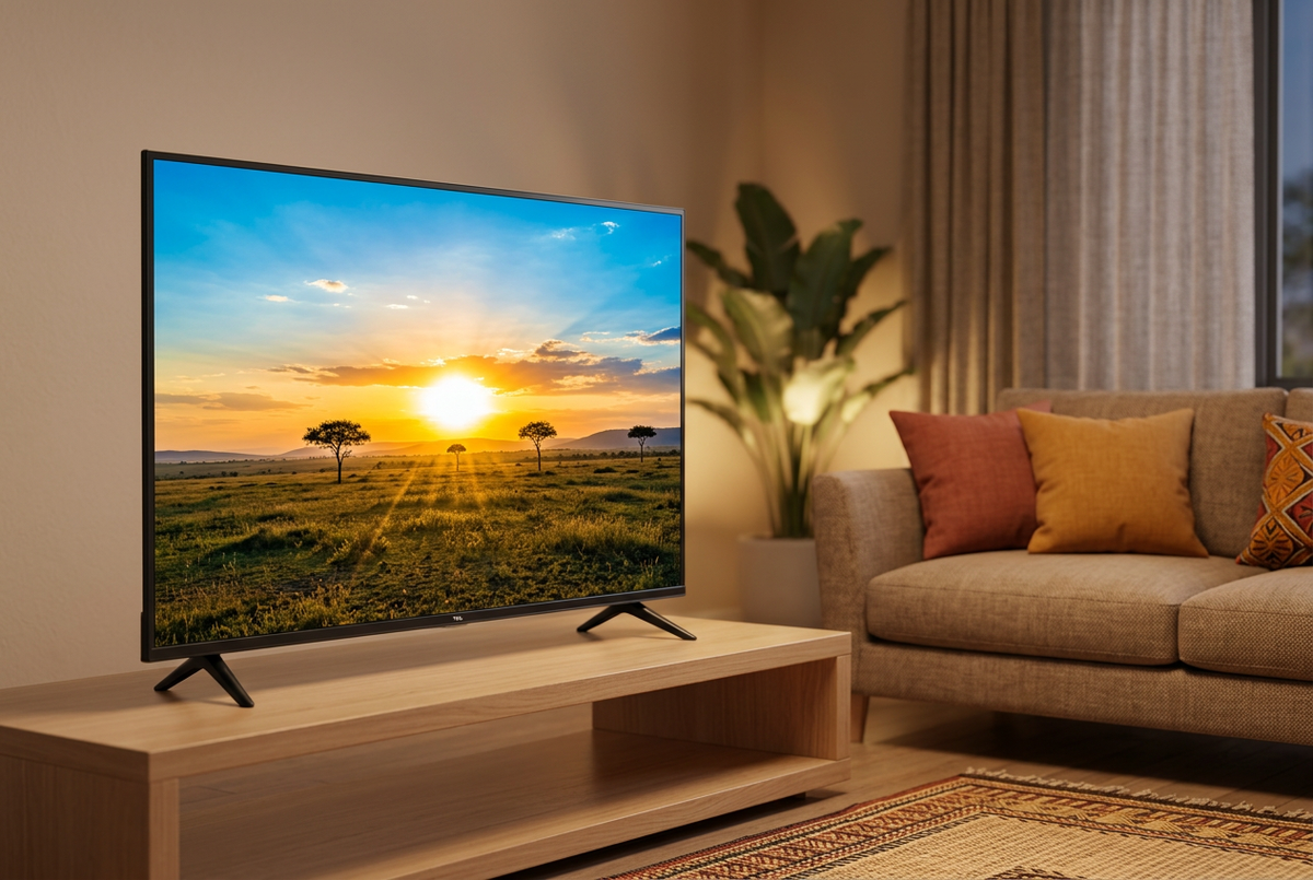 TCL 43V6D 43-Inch 4K UHD Smart Google TV 2026 - Living Room Lifestyle