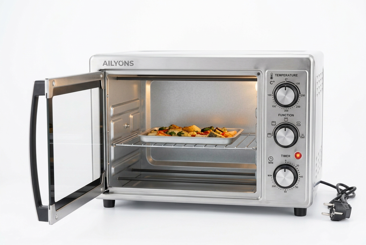 Ailyons 20L Electric Oven - Interior View