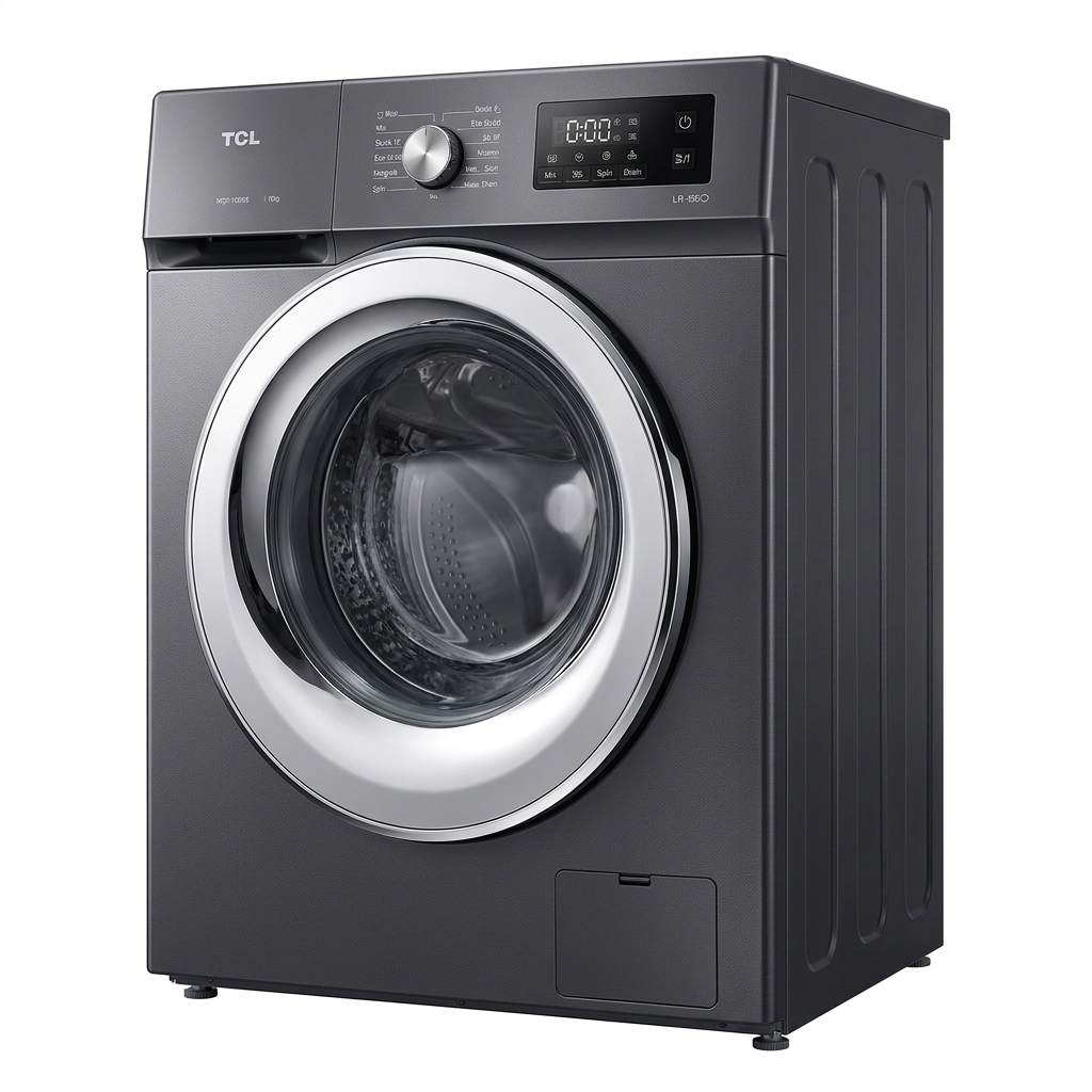 TCL C7110FLG 10kg Front Load Washing Machine - 3/4 Angle View