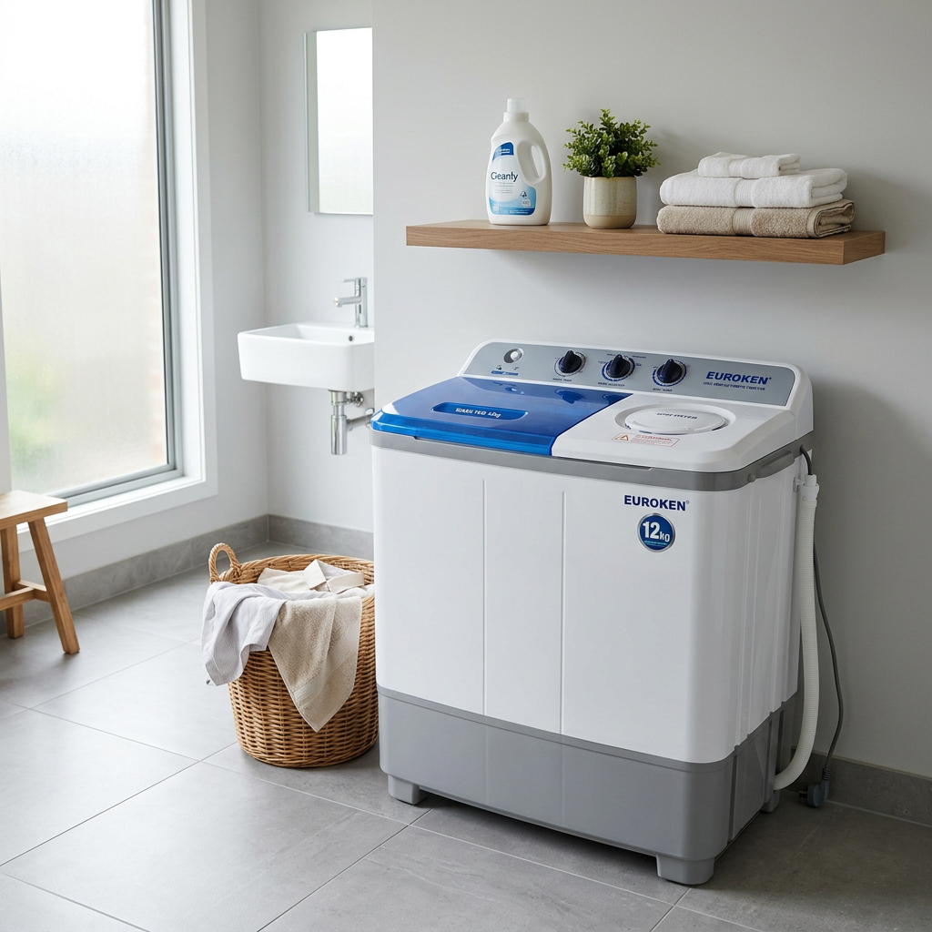 Euroken 12kg Twin Tub Washing Machine - Lifestyle