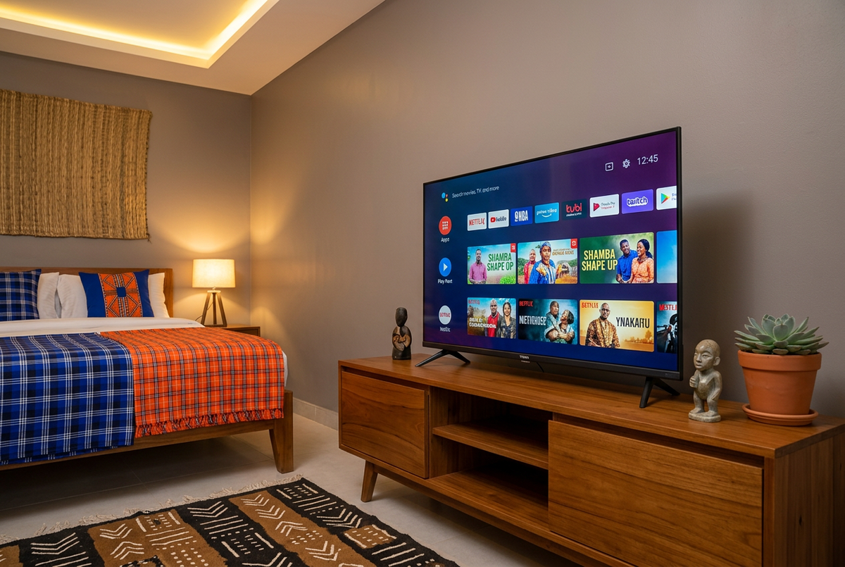 Vitron HTC3200S 32-Inch HD Smart Android TV - Lifestyle Room Setup