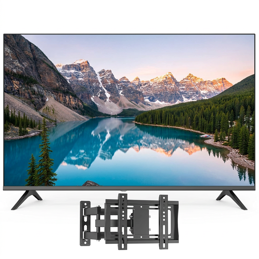 AI-edited Vitron HTC3200S screen-on view with included wall bracket.