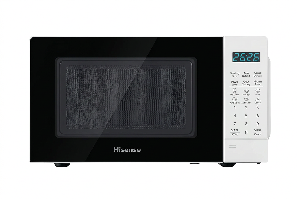 Hisense 20 Litres Microwave Oven White - Front View Product Shot