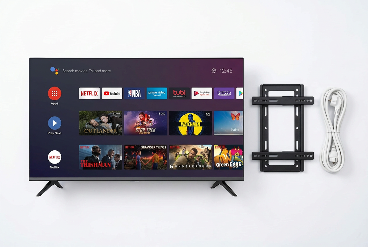 Vitron HTC3200S 32-Inch HD Smart Android TV - With Free Wall Bracket and Extension Cable