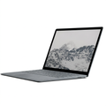 Grey Microsoft Surface laptop shown at a three-quarter angle on white.