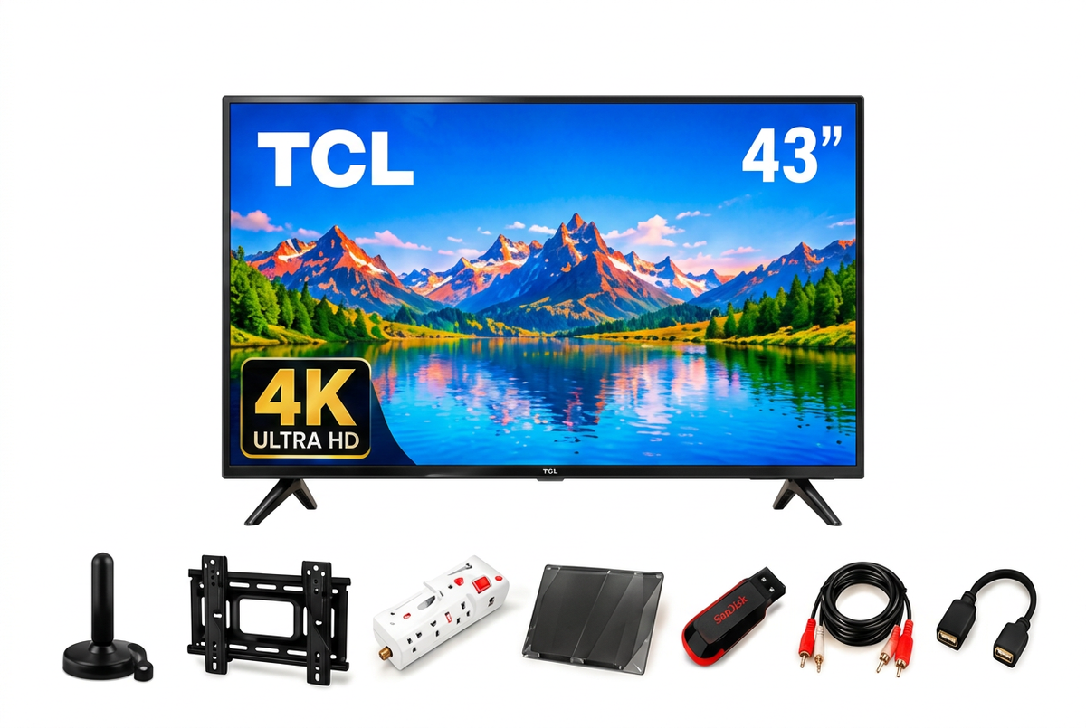 TCL 43V6D 43-Inch 4K UHD Smart Google TV 2026 - With 7 Free Gifts Bundle