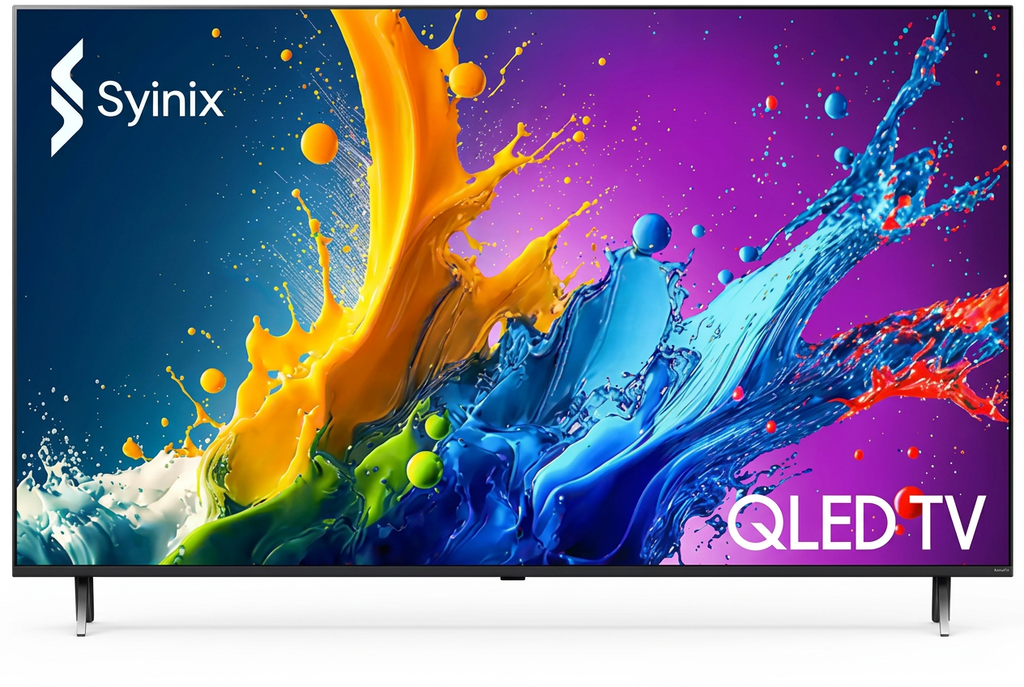 Syinix 65 Inch Google QLED 4K Smart TV - Front View