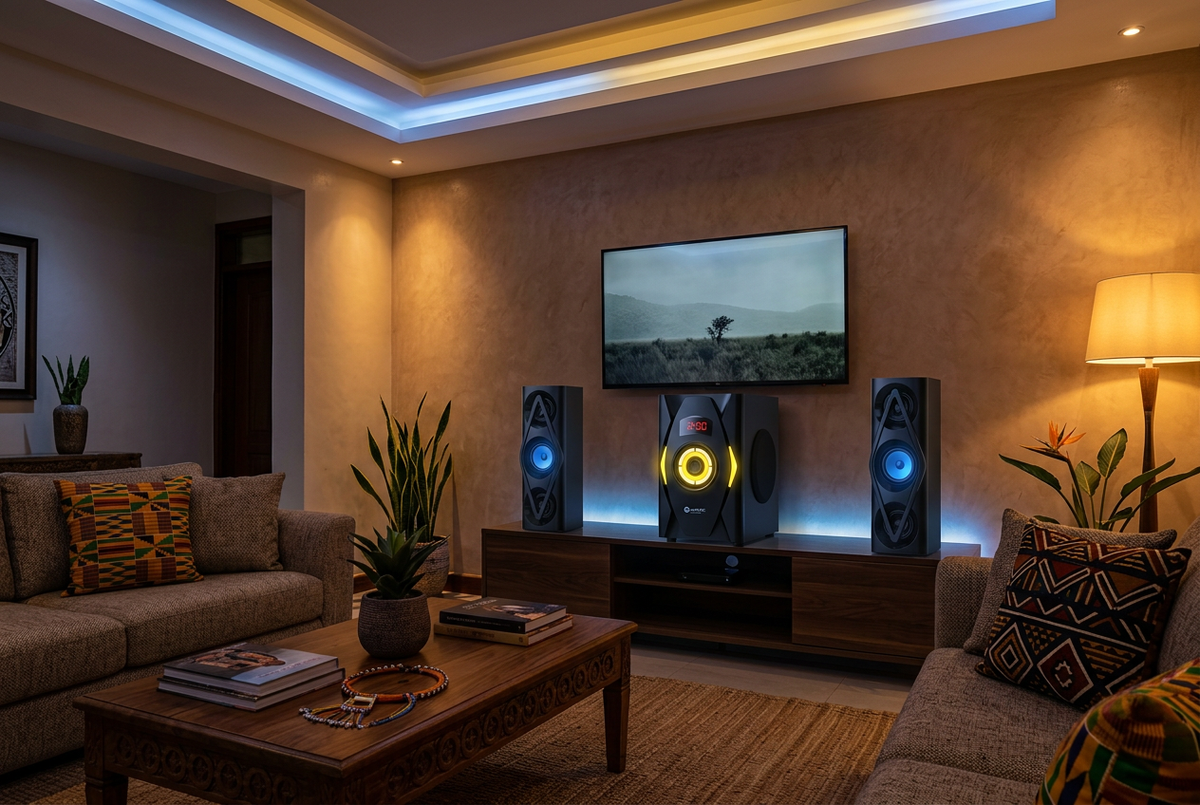 Amtec AM-010 3.1CH Multimedia Speaker System - Living Room Lifestyle Setup