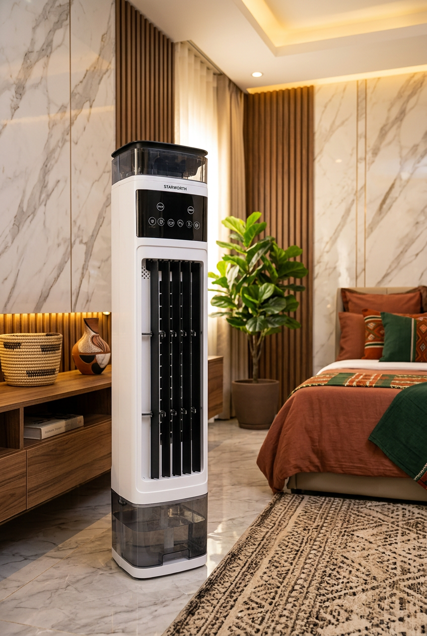 Starworth Tower Air Cooler - Lifestyle Bedroom