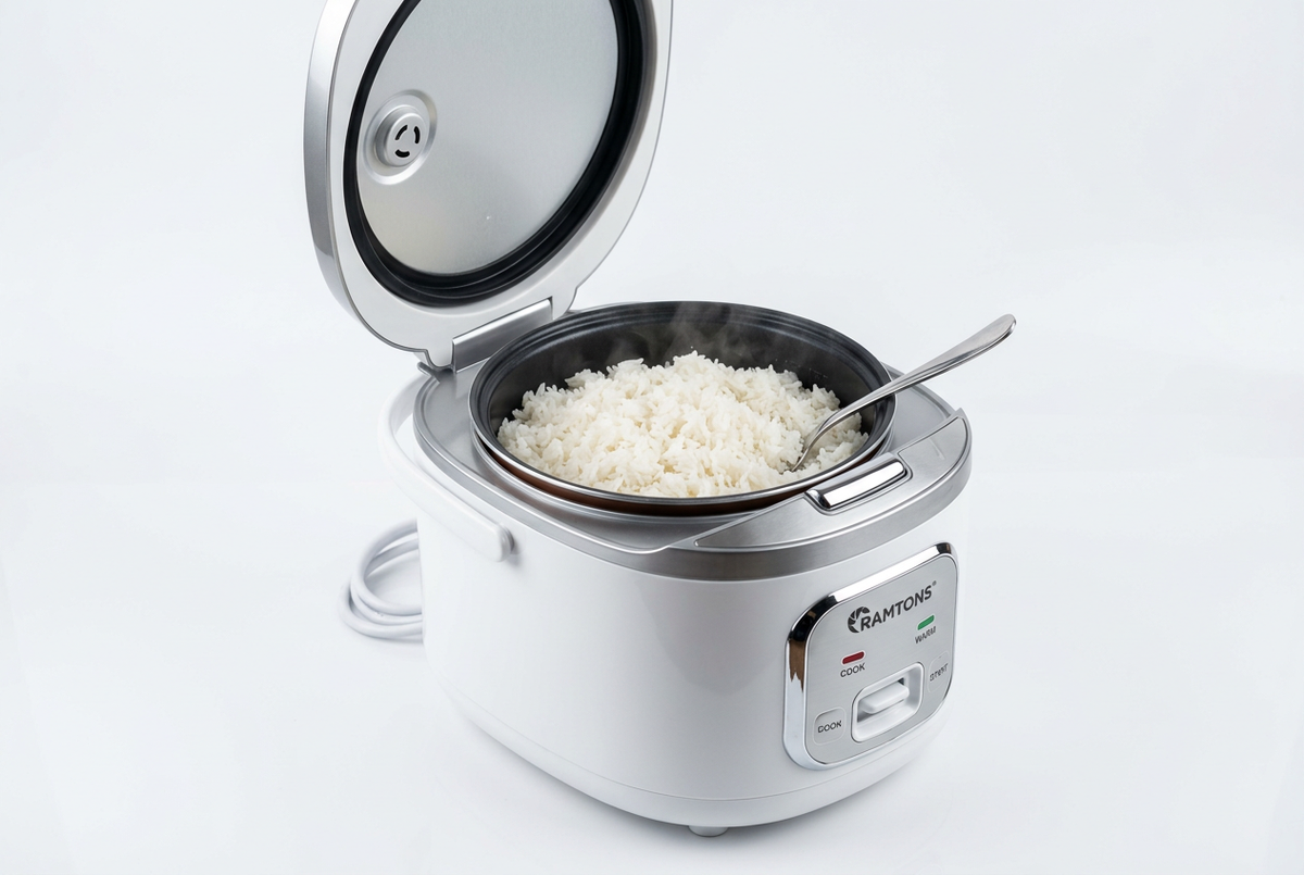 Ramtons RM/289 Rice Cooker & Steamer - Lid Open