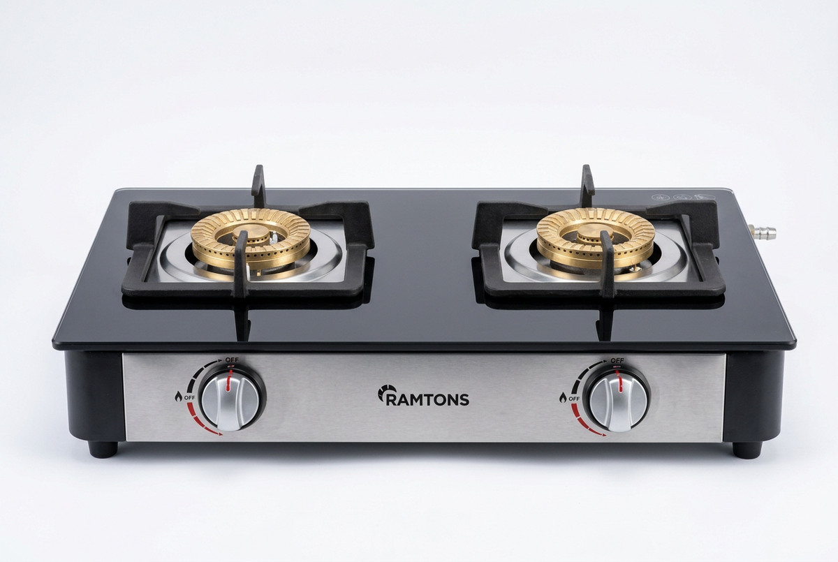 Ramtons RG/514 Double Burner Gas Cooker - Front View