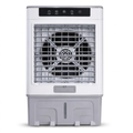 AI-edited first-reference white-and-grey 35L evaporative air cooler, normal view