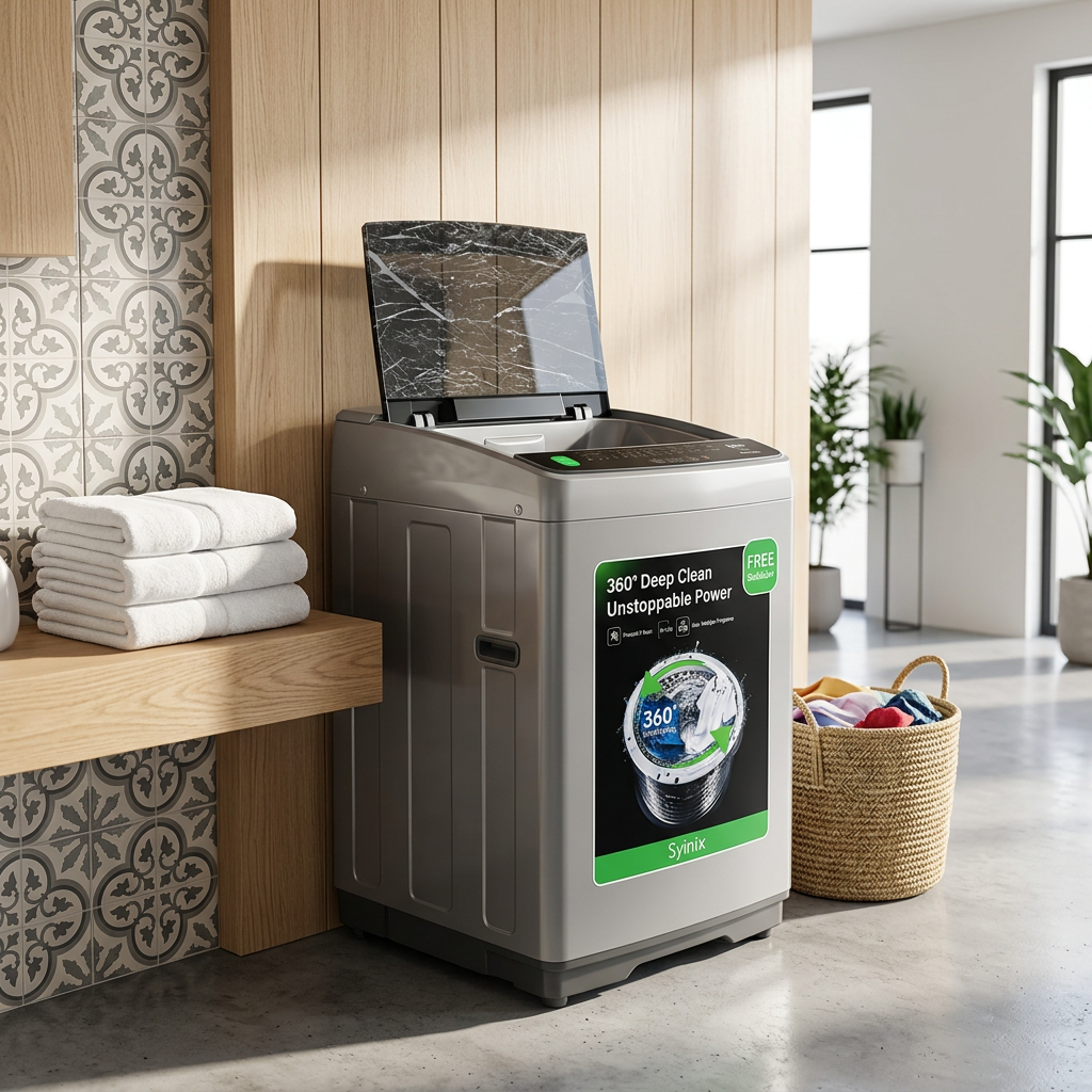 Syinix 12kg Top Load Washing Machine - Lifestyle Laundry Room