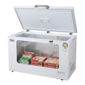 Ramtons 282L Chest Freezer - Lid Open 3/4 View