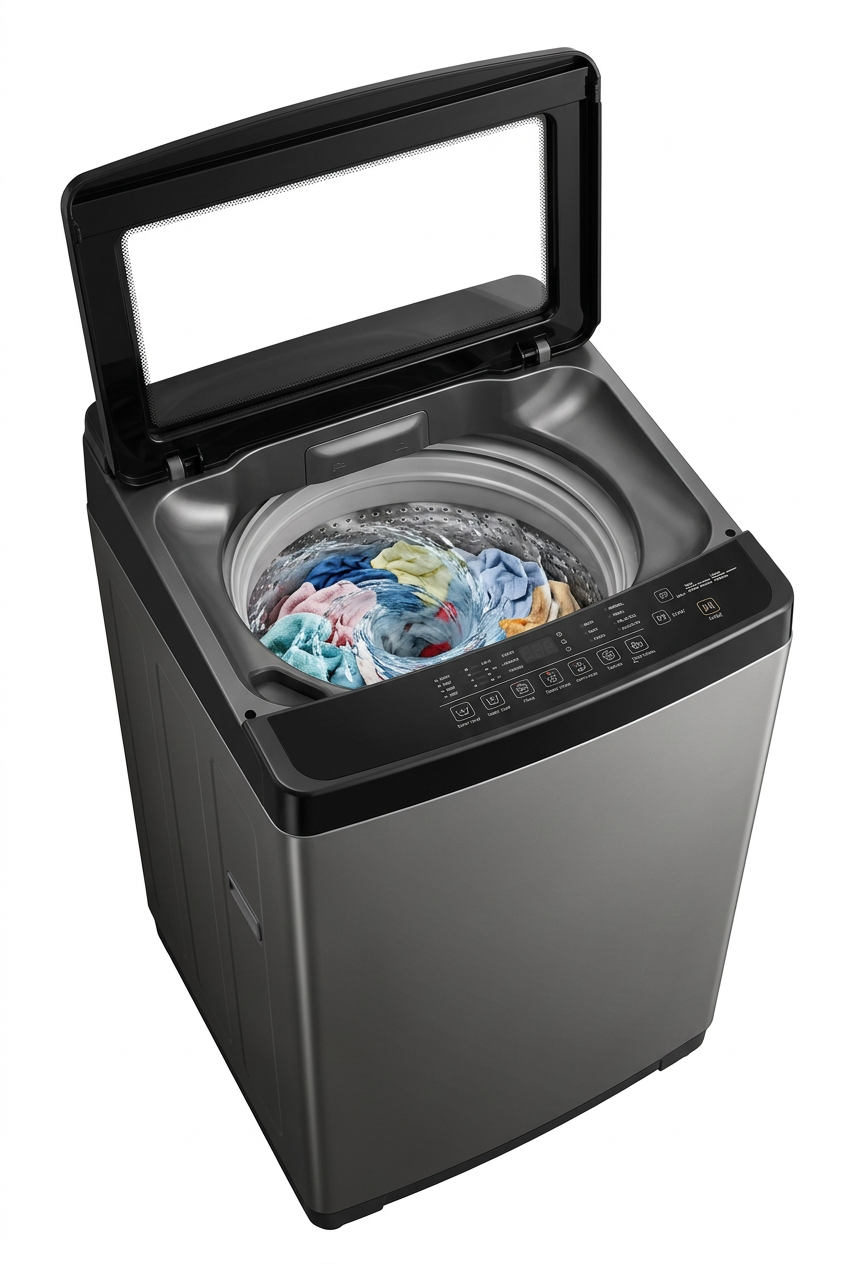 Hisense WT3K9022UB 9KG Top Load Washing Machine - Lid Open Drum Interior