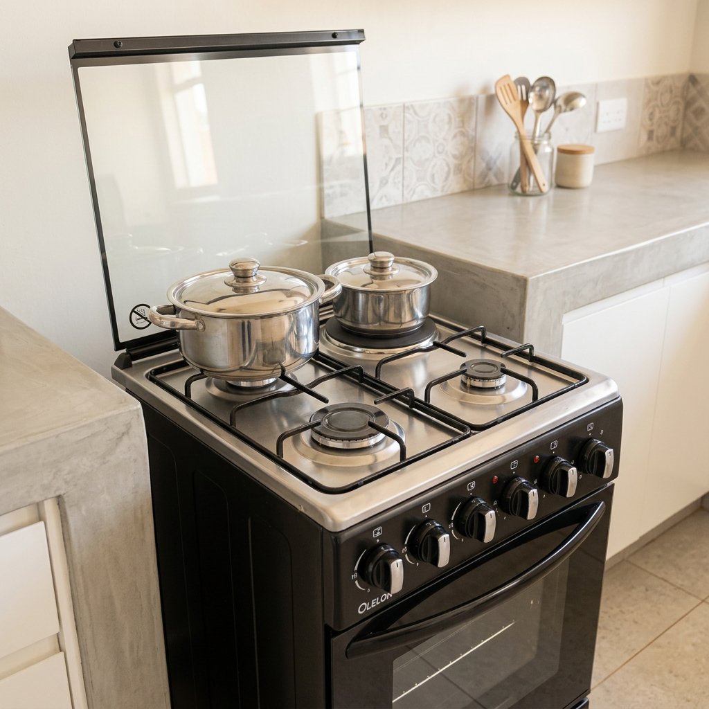 OLELON 50x55 3+1 Standing Gas Cooker - Kitchen Lifestyle