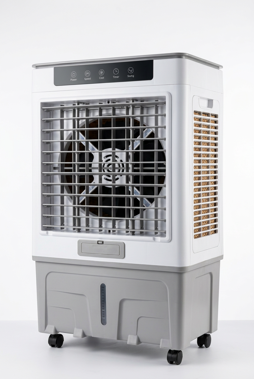 60L Evaporative Air Cooler - 3/4 Angle View