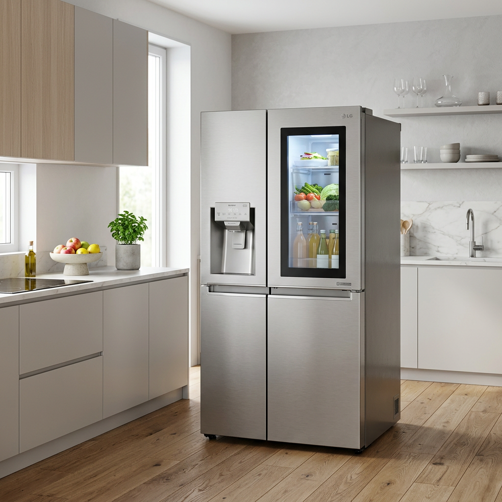 LG 519L Side by Side No Frost Refrigerator - Kitchen Lifestyle