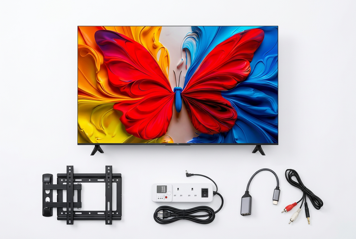 TCL S5K 50-Inch QLED FHD Smart Google TV - With 3 Free Gifts Bundle