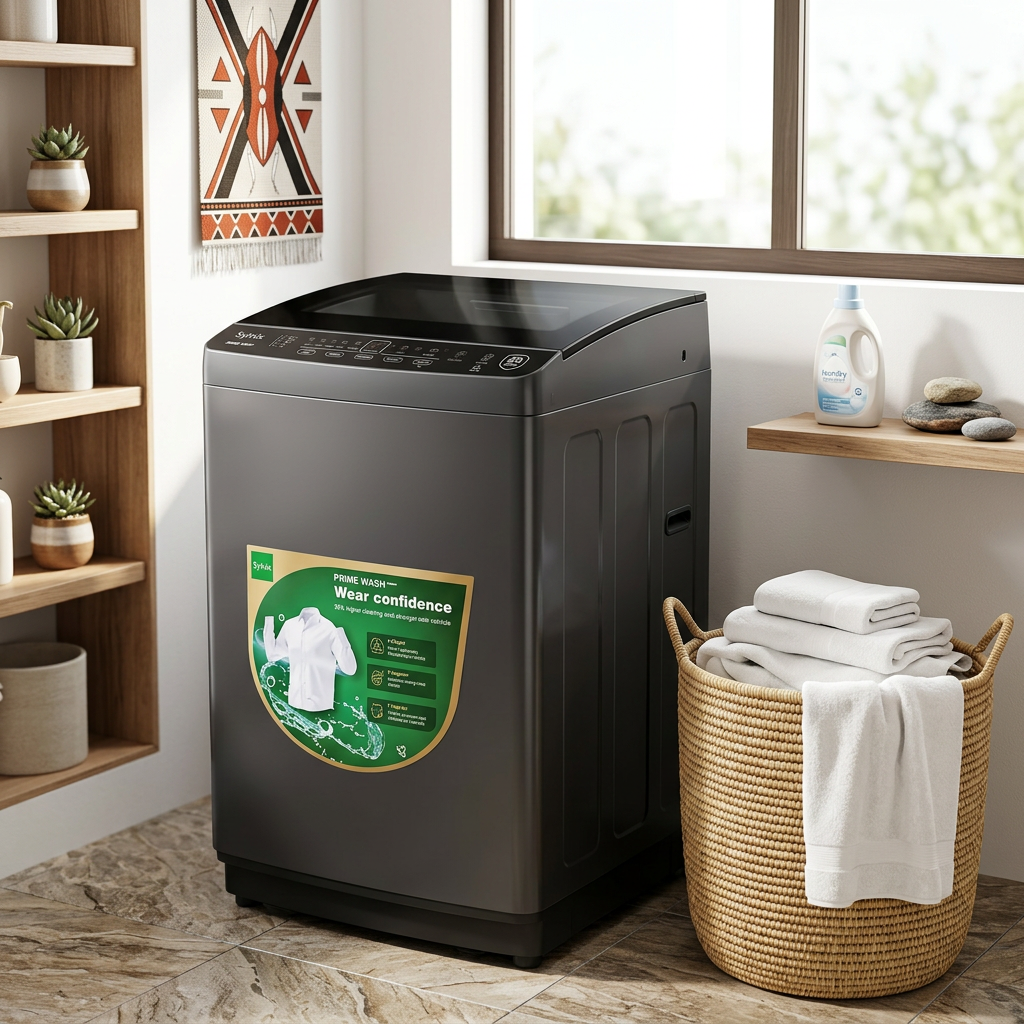 Syinix 11kg Top Load Washing Machine - Lifestyle Laundry Room