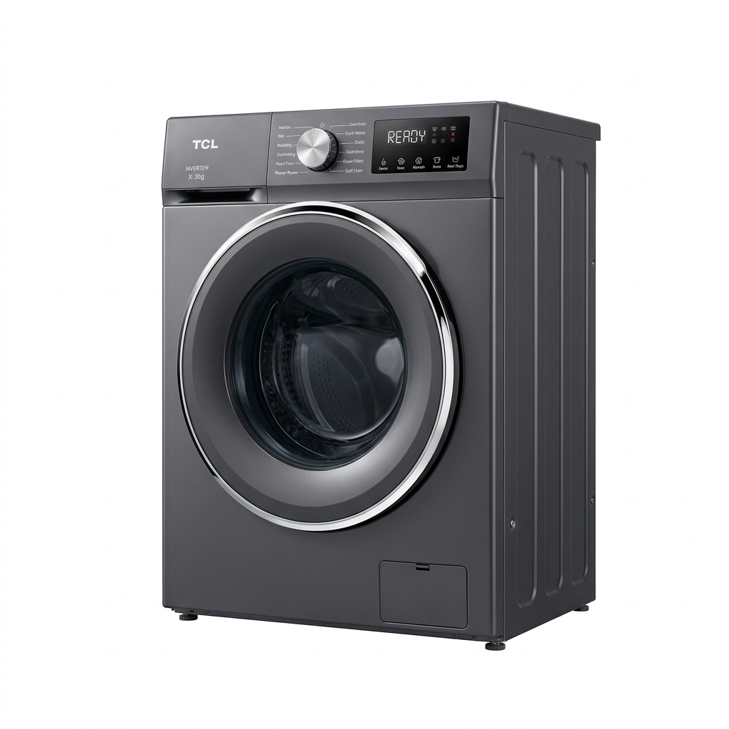 TCL P2110FLG 10kg Front Load Washing Machine - 3/4 Angle View