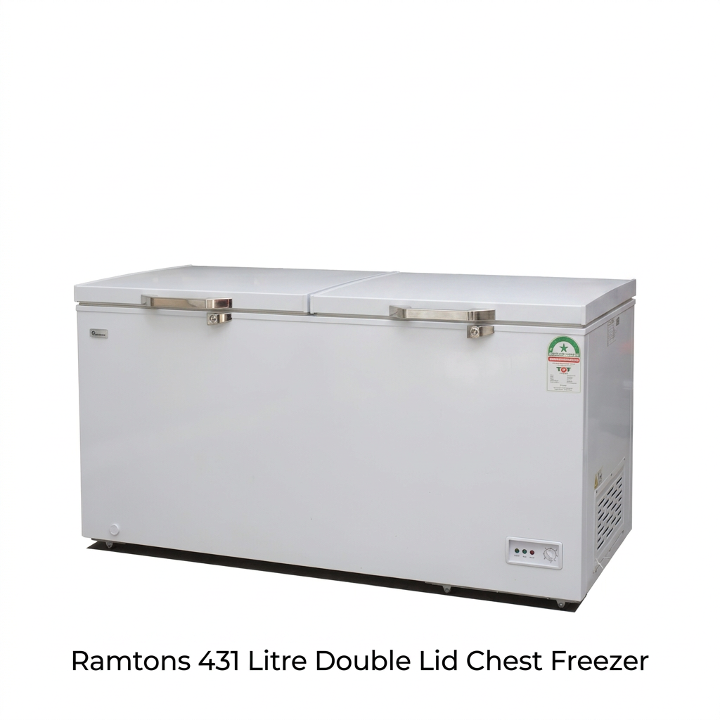 Ramtons 431L Chest Freezer - Closed Front View