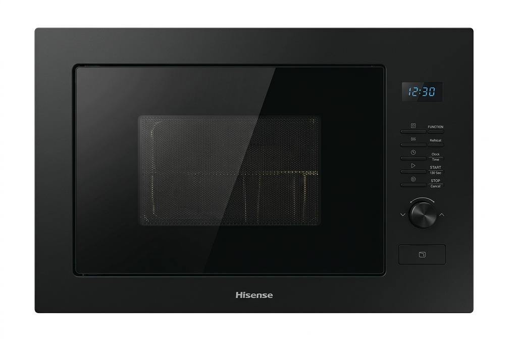 Hisense 25 Litres Built-In Microwave Oven Black - Front View Product Shot