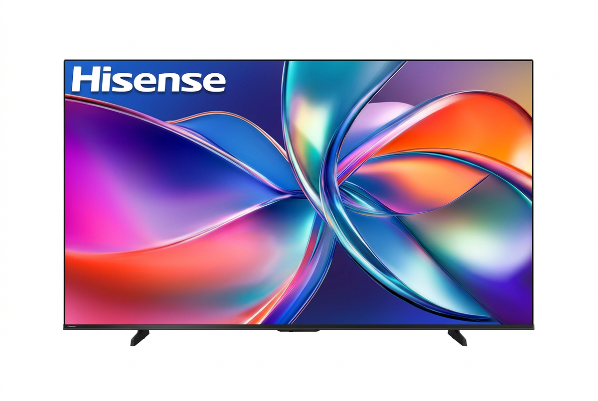 Hisense 43 Inch QLED 4K Smart TV - Front View Product Shot White Background