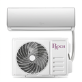AI-edited ROCH split air conditioner indoor and outdoor units on white, normal view