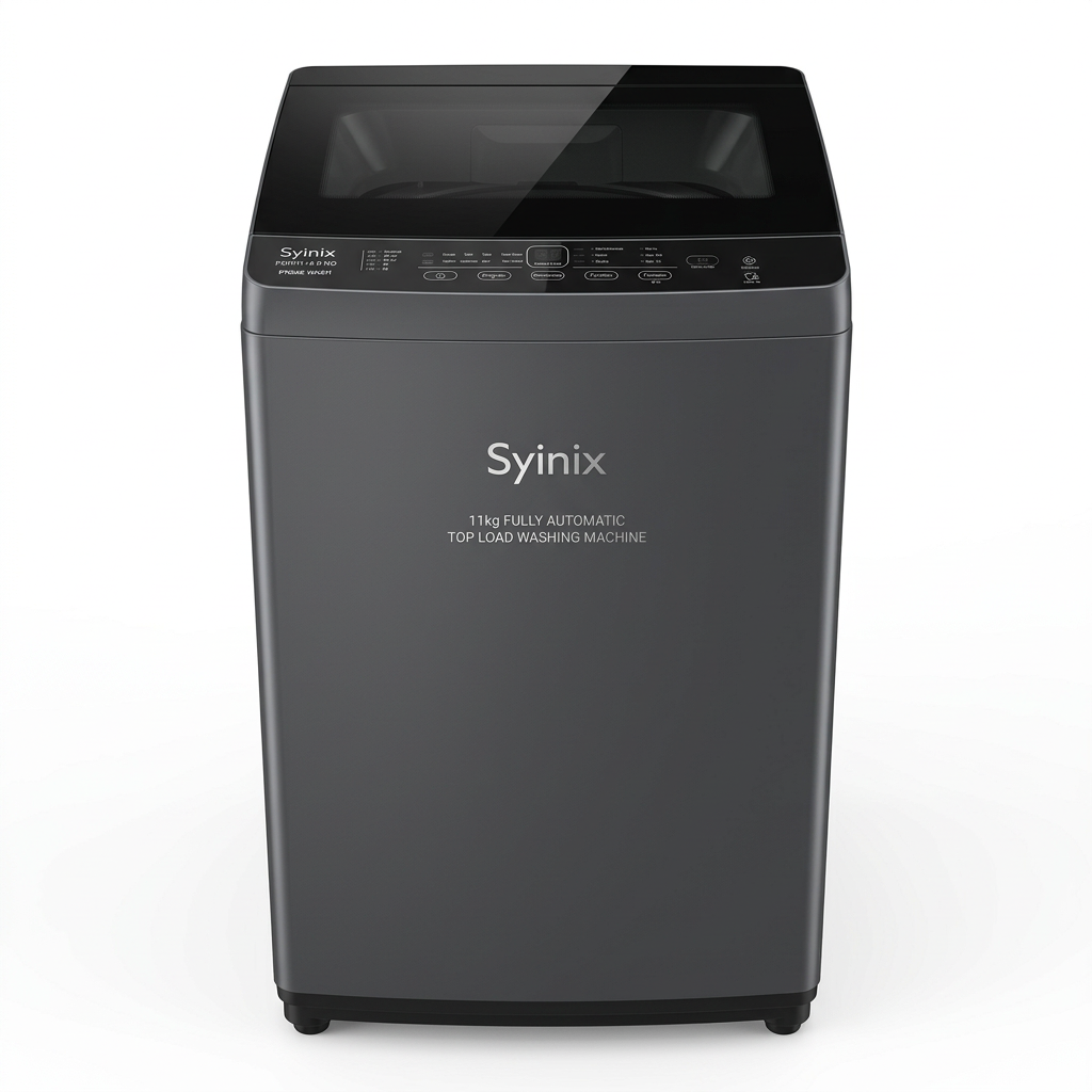 Syinix 11kg Top Load Washing Machine - Front View