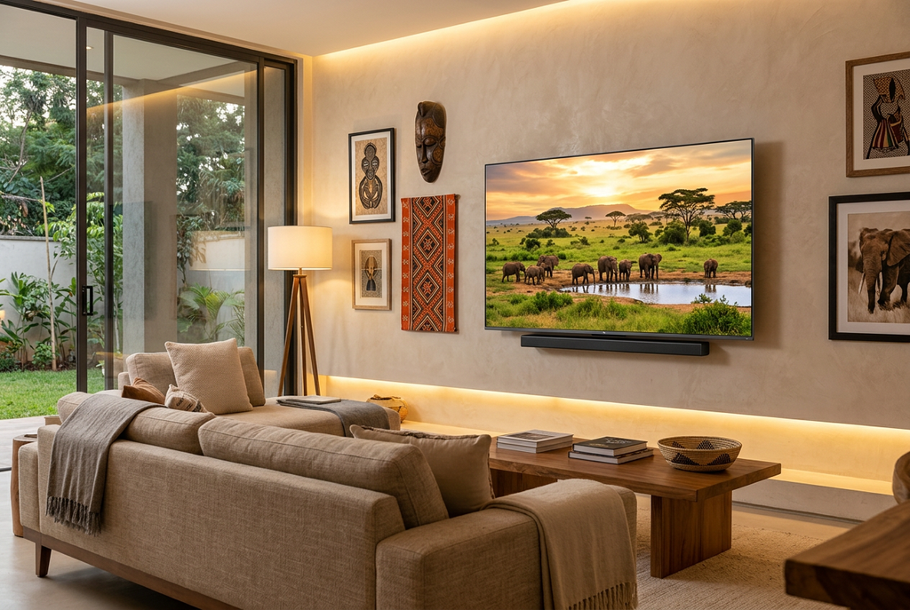 TCL 55-Inch QLED 4K Smart Google TV - Living Room Lifestyle