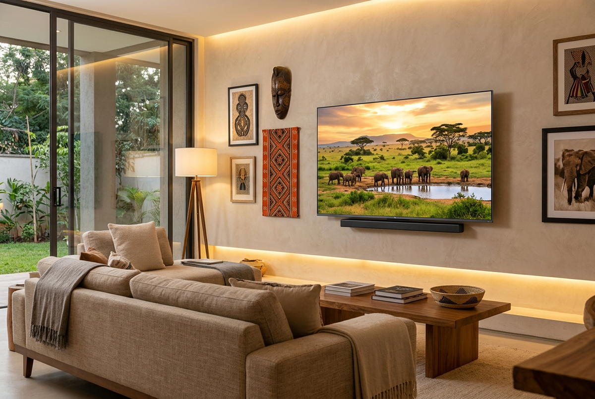 TCL 55-Inch QLED 4K Smart Google TV - Living Room Lifestyle
