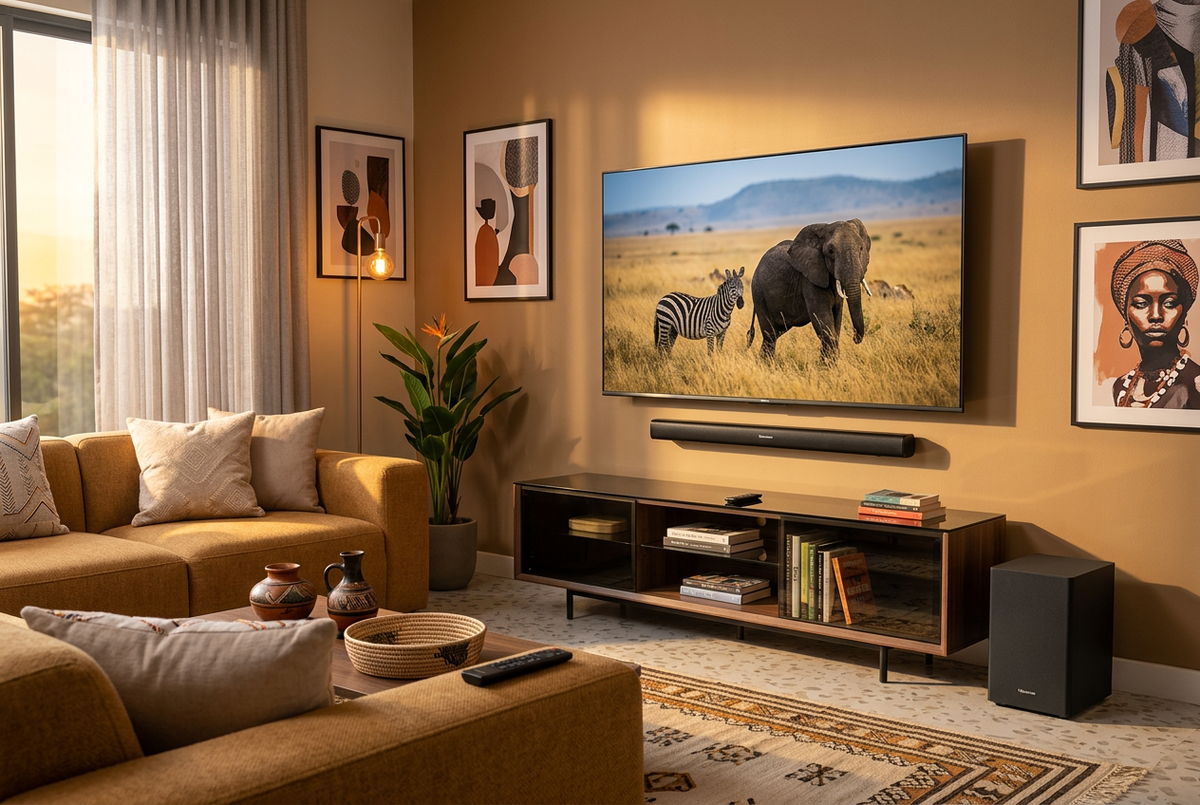 Hisense HS1800 Sound Bar - Living Room Lifestyle