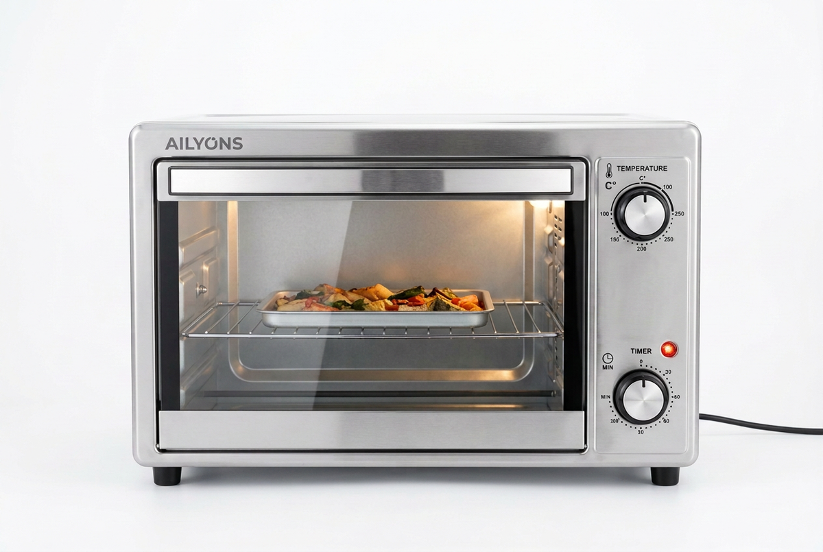 Ailyons 20L Electric Oven - Front View