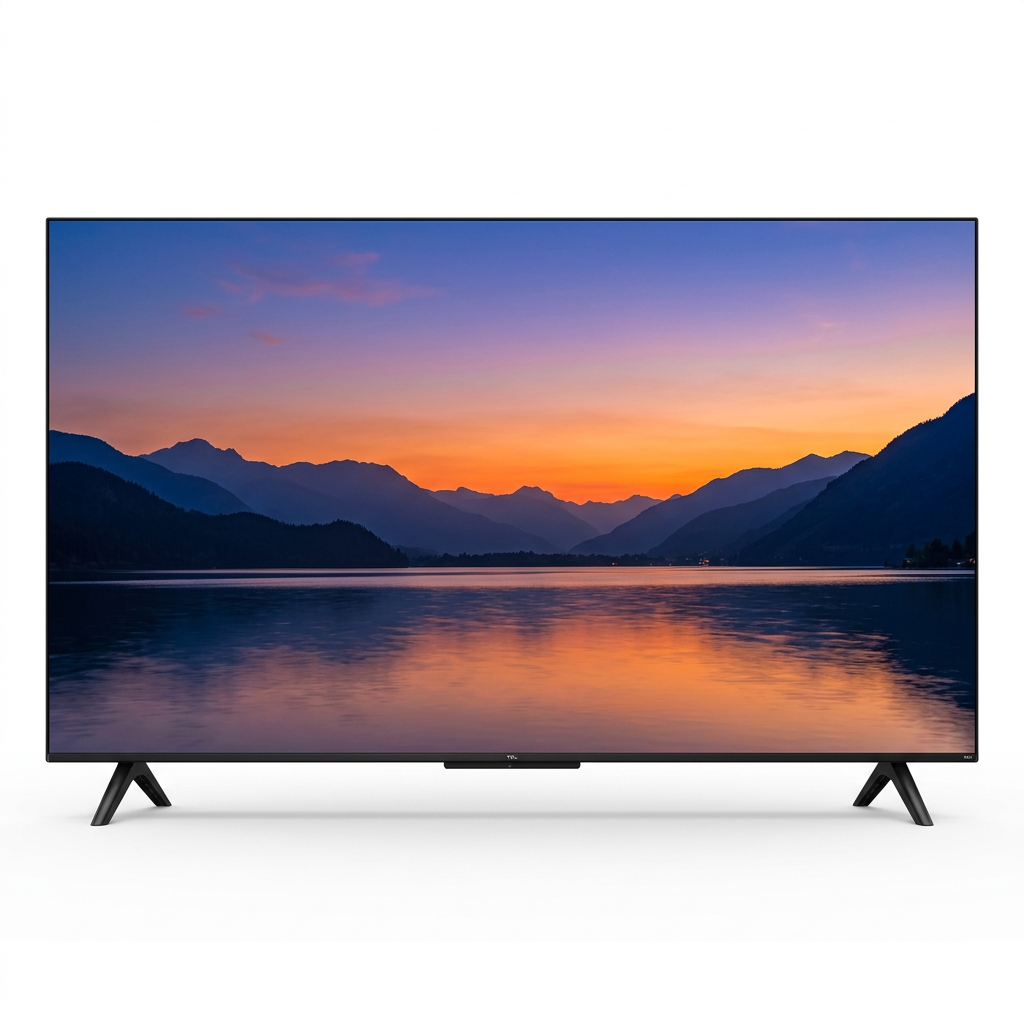 AI-edited TV-only front view based on seller exterior reference; screen illustrative.