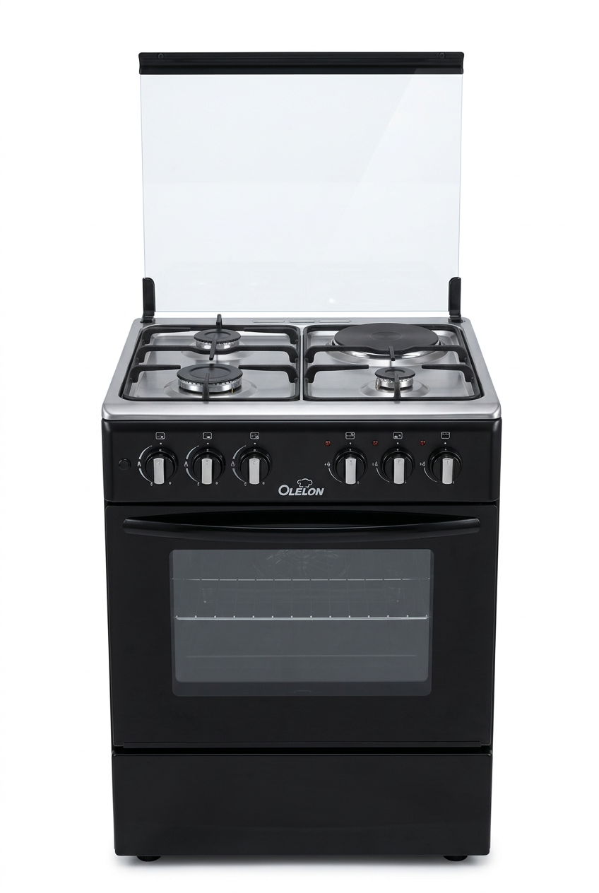OLELON 50x55 3+1 Standing Gas Cooker - Front View