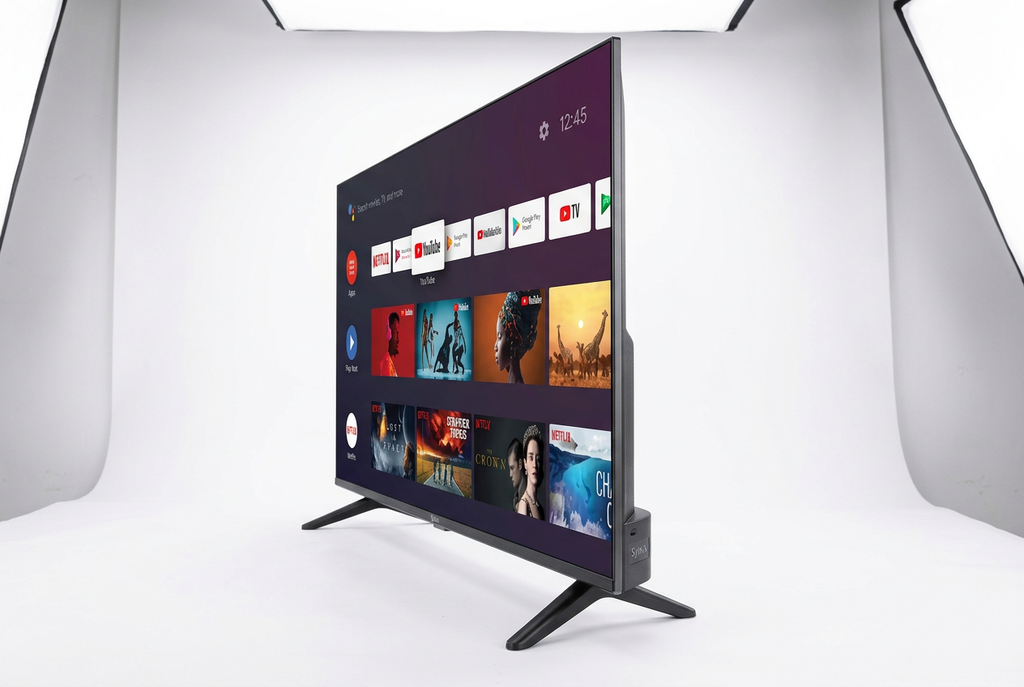 Syinix 43 Inch QLED Google TV - Side Profile